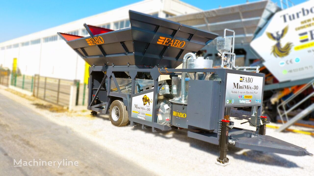 new FABO MINIMIX-30 MOBILE CONCRETE PLANT 30 M3/H