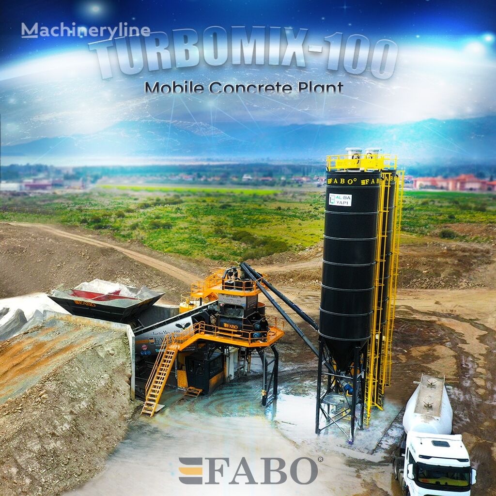 new FABO TURBOMIX-100 Ceriya Mobilnyh betonnyh ustanovok concrete plant