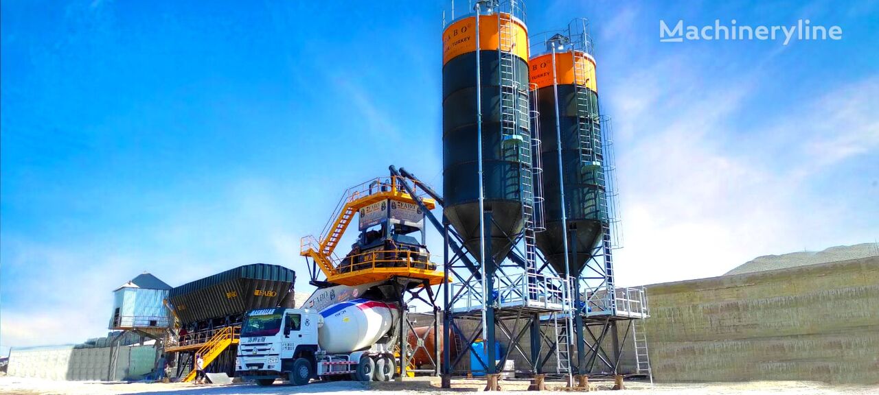 new FABO BETONNYY ZAVOD FABOMIX COMPACT-120 | NOVYY PROEKT | V NALIChII concrete plant