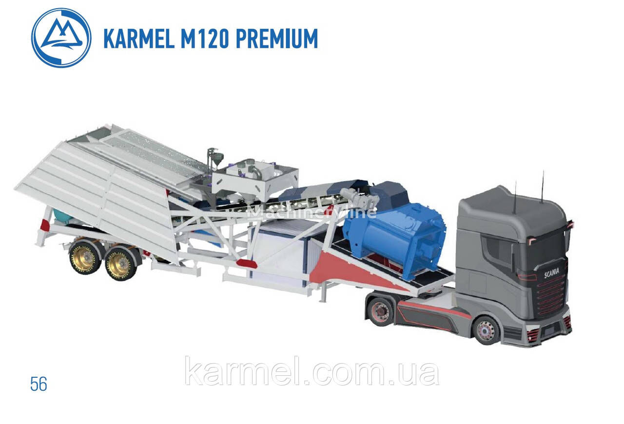new Karmel M120 PREMIUM concrete plant