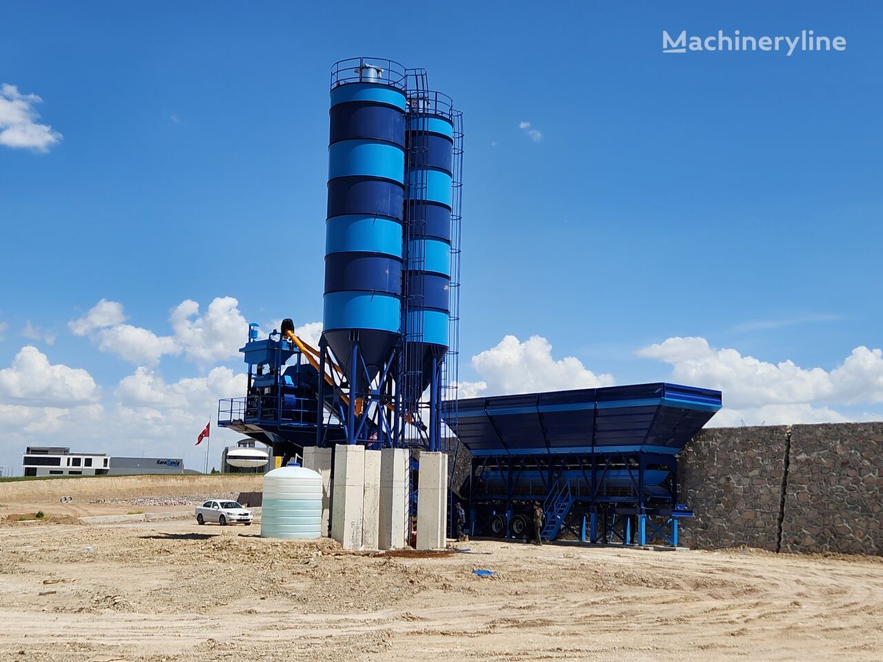 new Polygonmach PMC-120 Mobile Batching Plant Self Erecting No Crane Necessity  concrete plant