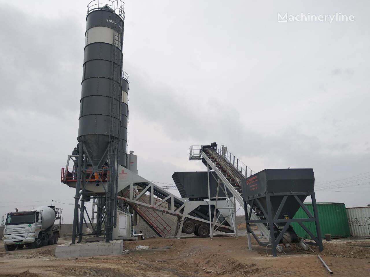 new Polygonmach PMC-60 m3 concrete batching plant concrete plant