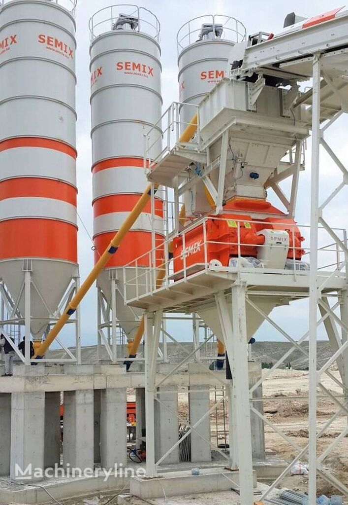 Semix Stationary Concrete Batching Plant 130 m3/h concrete plant