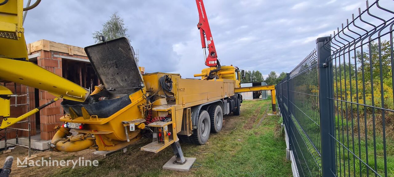 Putzmeister BSF 28.15H on chassis MAN 27.293 concrete pump