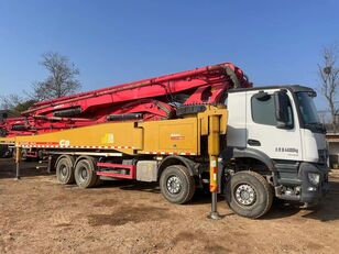 Sany 2021 used Sany 56m Concrete Pump Truck on Mercedes Benz  on chassis Mercedes-Benz Arocs 4143
