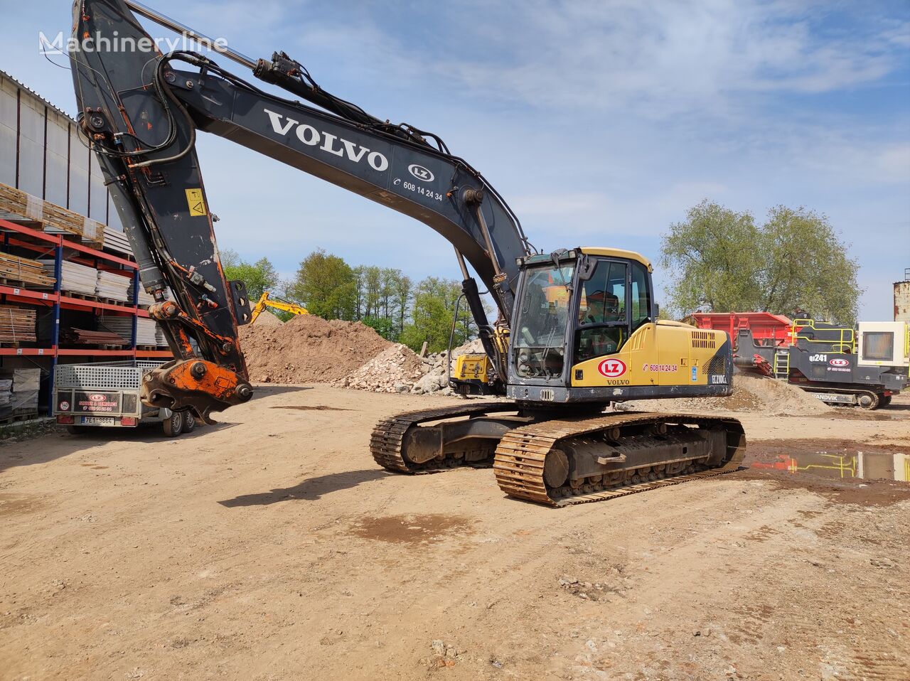 Volvo EC 210 tracked excavator