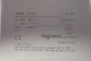 Transformer Legrand UL1012 for medical equipment